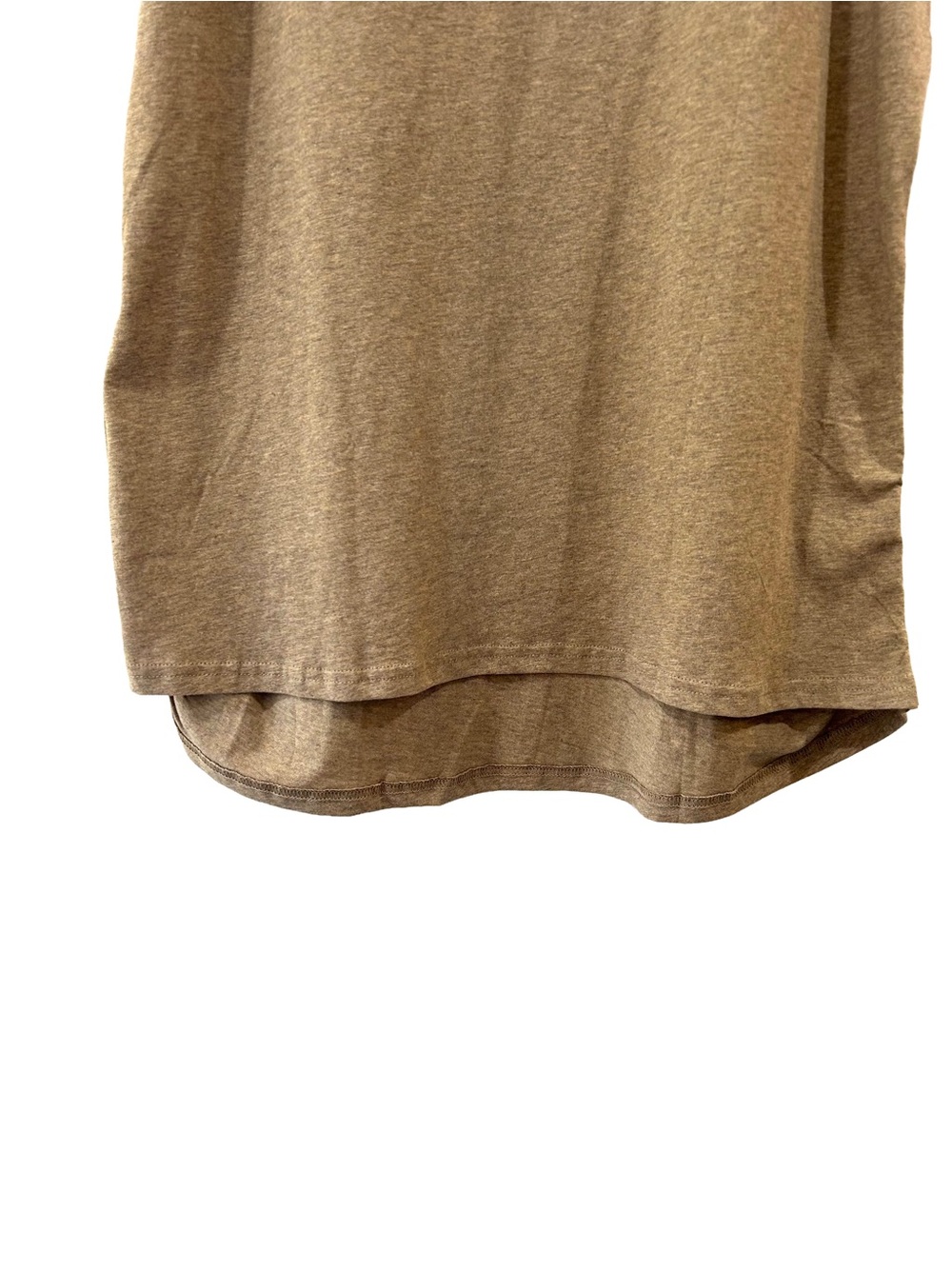 Pact Maternity Tank Top XL stucco heather Organic Cotton ruched NWOT - Picture 7 of 8